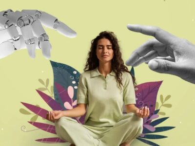 Digital and AI-Powered Stress Relief image Split – Digital and AI-Powered Stress Relief and Mindfulness