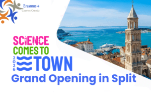 Science Comes to Town EU project and Erasmus Courses Croatia with panoramic view of Split, Croatia