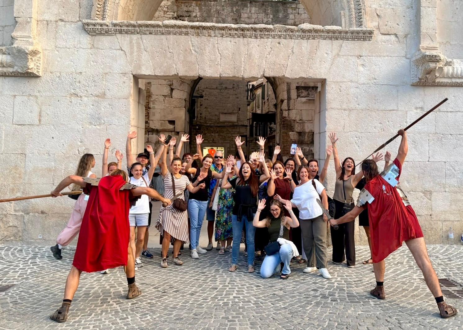 Erasmus courses croatia group of teachers in Split
